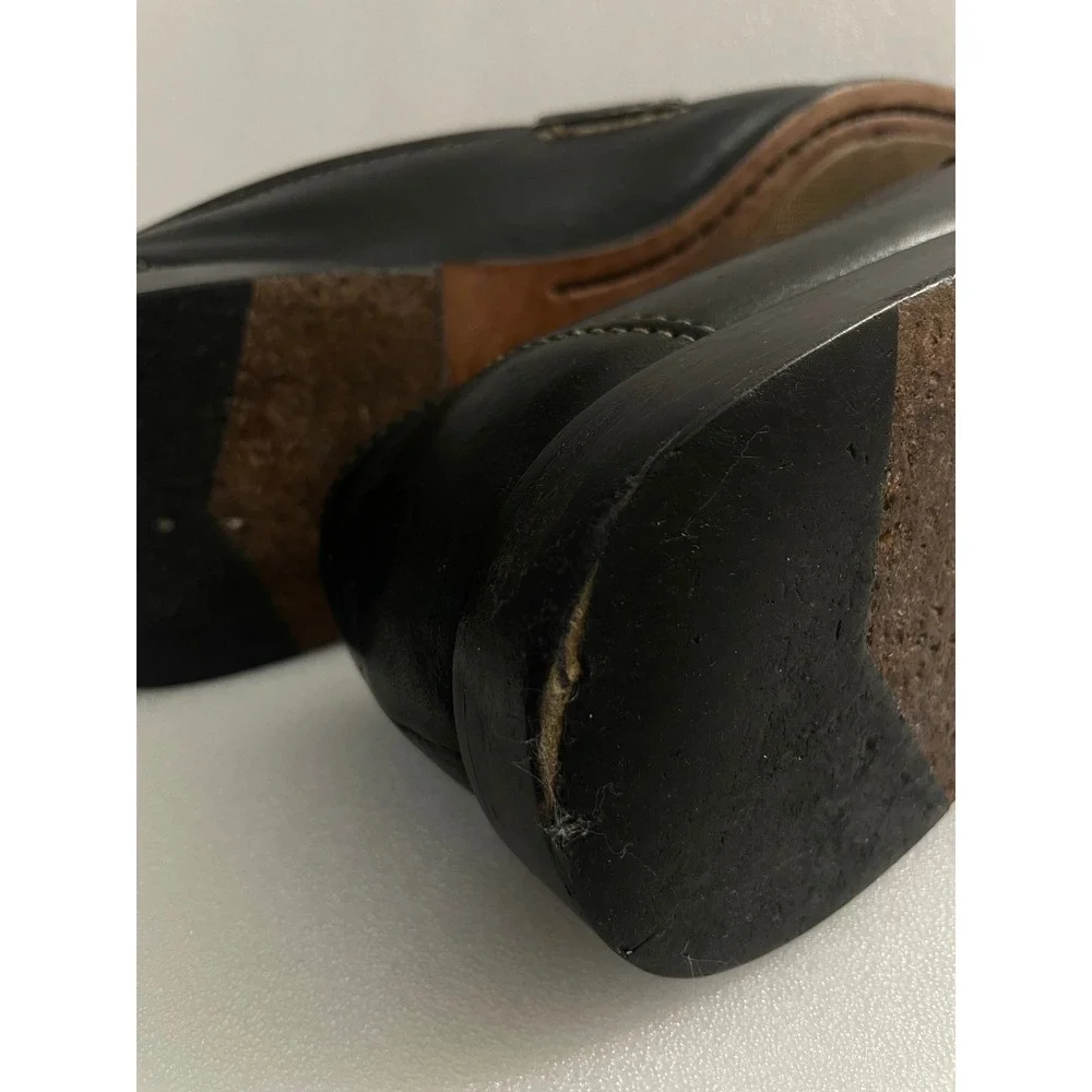 Tommy Bahama TB-255 Mens Black Leather Penny‎ Loafers Size 10.5 M